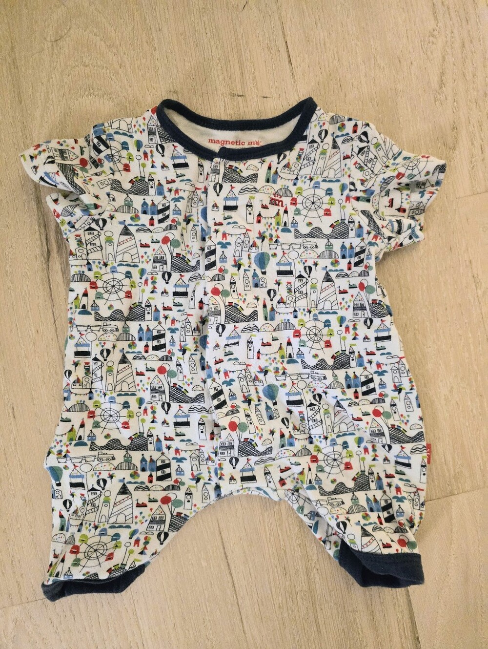 Magnetic Me Organic Cotton Fun Fair Romper Shortall